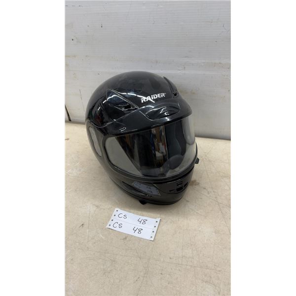 Raider 26-680-M Adult Full-Face Motorcycle Helmet, Medium, Black, DOT Certified