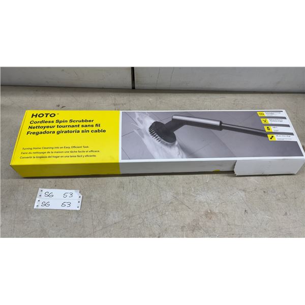 HOTO Cordless Spin Scrubber with Brush and Pad Attachments, USB-C Charging