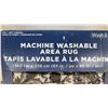 Image 2 : Wyatt & Ash Machine Washable Floral Area Rug, 63 x 89"