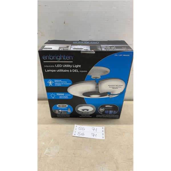 Enbrighten Adjustable LED Utility Light 7000 Lumens with Motion Sensing (Model 1864430)