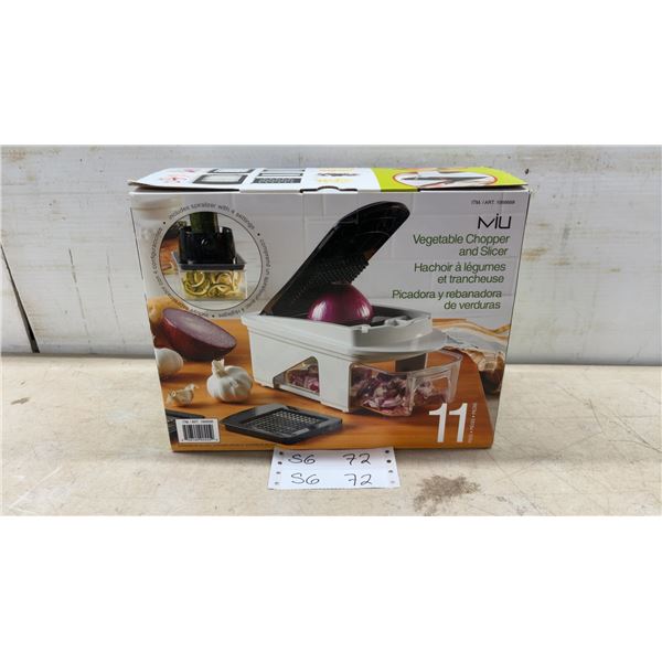 MIU 11-Piece Vegetable Chopper and Slicer with Spiralizer, Item 1968698