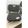 Image 3 : Pair of SnoBear UAG Folding Marine Seats with Swivel and Slide Mounts, Grey Fabric