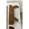 Image 9 : Assortment of Vintage Hand Saws, Circular Saw Blades, Wrenches, Drawknife, and More