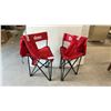 Image 1 : Pair of Eskimo Ice Fishing Gear Folding Chairs with Carrying Bags