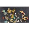Image 4 : Vintage Jewelry Box With Fashion Jewelry, Brooches, Watches, Necklaces, Pins and More