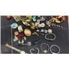 Image 5 : Vintage Jewelry Box With Fashion Jewelry, Brooches, Watches, Necklaces, Pins and More
