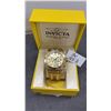 Image 1 : Invicta Pro Diver Model 0074 Gold-Tone Chronograph Watch with; Date Window, Stop Watch, 200 Meter