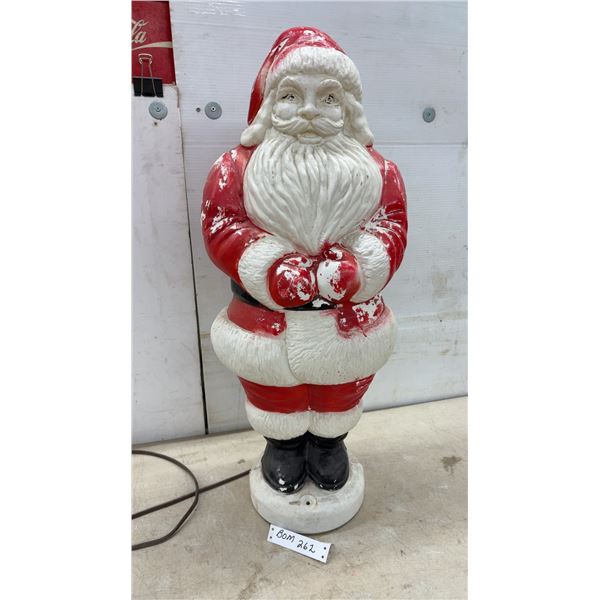 Vintage Blow Mold Santa Claus Figure with Cord, 32" Tall