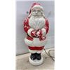 Image 5 : Vintage Blow Mold Santa Claus Figure with Cord, 32" Tall