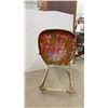 Image 3 : Vintage Metal Clamshell Patio Rocking Chair