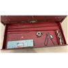 Image 10 : Vintage Kennedy Kits Machinist Tool Box with Top Compartment, 3 Drawers, & Machinists Tools