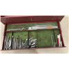 Image 11 : Vintage Kennedy Kits Machinist Tool Box with Top Compartment, 3 Drawers, & Machinists Tools