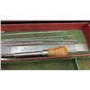 Image 12 : Vintage Kennedy Kits Machinist Tool Box with Top Compartment, 3 Drawers, & Machinists Tools