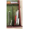 Image 16 : Vintage Kennedy Kits Machinist Tool Box with Top Compartment, 3 Drawers, & Machinists Tools