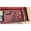 Image 9 : Vintage Kennedy Kits Machinist Tool Box with Top Compartment, 3 Drawers, & Machinists Tools