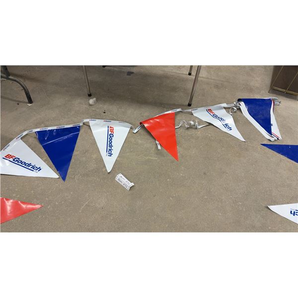 BFGoodrich Tires Bunting Flags, Red, White & Blue, Approx. 25 Pieces