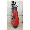 Image 2 : Golf Bag w/ Slazenger, Copperhead, Spalding, & Genex Golf Clubs
