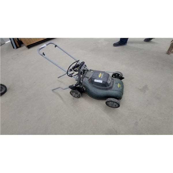 Yardworks 14" Electric Corded Push Lawn Mower with Bagger