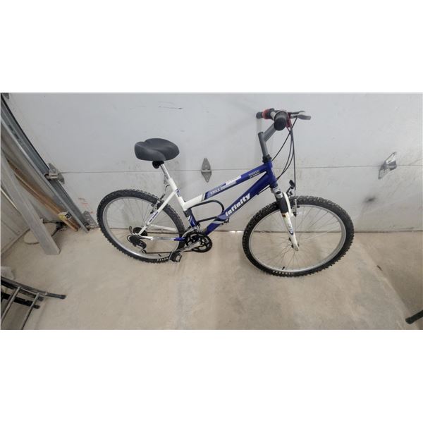 Infinity Riddle Classic Mountain Bike with Front Suspension and Shimano 21-Speed Components 26"
