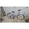 Image 1 : Kulana Lavender Women's 7-Speed Comfort Bicycle with Step-Through Frame, Fenders, and Rear Rack 28"