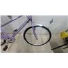 Image 2 : Kulana Lavender Women's 7-Speed Comfort Bicycle with Step-Through Frame, Fenders, and Rear Rack 28"
