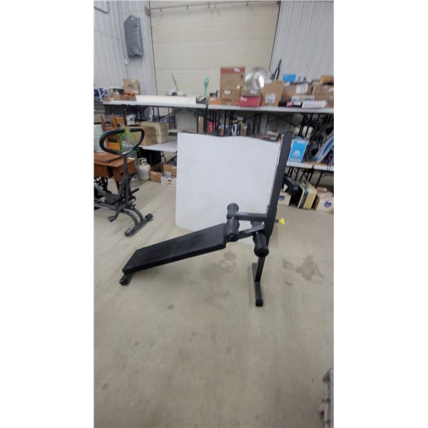 Weider Adjustable Slant Board Ab Bench with Foam Leg Rollers