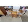 Image 1 : Rattan 3-Piece Bistro Set with Oval Glass-Top Table and Two Lattice-Back Chairs