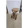 Image 2 : Vintage Rattan and Bamboo Side Table with Woven Cane Top and Magazine Rack