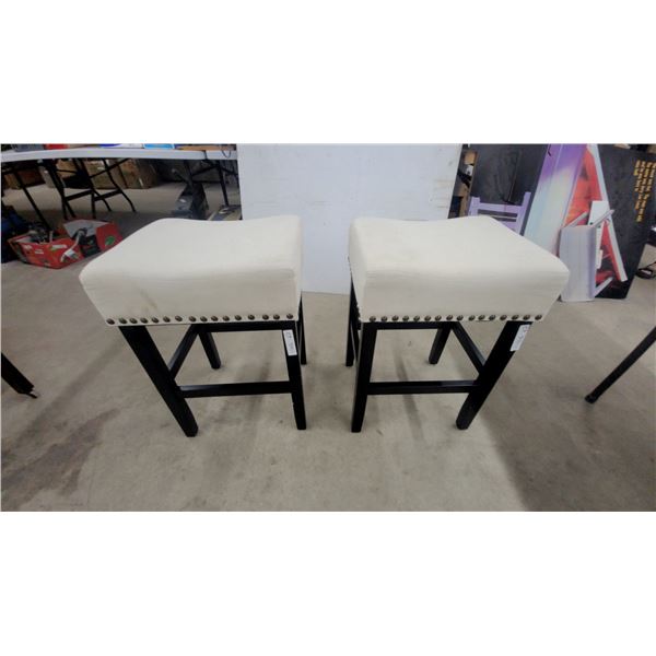 Coaster Fine Furniture Model 100779 Backless Counter Height Saddle Stools, Set of 2