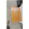 Image 5 : Wooden End Table with Curved Legs, Open Shelf, and Single Drawer with Silver Pull 21" x 18" x 26"