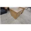 Image 3 : Pair of Light Wood Storage Chests With Hinged Lids and Dovetail Joinery 19" x 18" x 24"