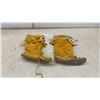 Image 1 : Pair of Beaded Suede Moccasin Boots, Sole Measures 10 1/2"