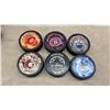 Image 4 : Winnipeg Jets Kyle Connor #81 Mini Jersey, 10 Legends Plaque Collection, NHL Team Pucks