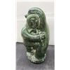 Image 2 : A Wolf Original Hand Made in Canada Sculpture of a Bear & Human Figure, 10 1/2" Tall