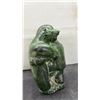 Image 4 : A Wolf Original Hand Made in Canada Sculpture of a Bear & Human Figure, 10 1/2" Tall