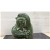 Image 6 : A Wolf Original Hand Made in Canada Sculpture of a Bear & Human Figure, 10 1/2" Tall