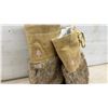 Image 4 : Manitobah Mukluks Fur-Trimmed Suede Moccasin Boots, Women's Size 8/Men's 6