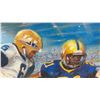 Image 6 : Football Player Pastel Painting: Bob Cameron, James Murphy, & Milt Stegall, 24" x 36"