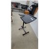 Image 2 : Adjustable Height Mobile Laptop Cart with Dual Tilting Platforms and Casters