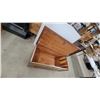 Image 5 : Lane Waterfall Veneer Cedar Hope Chest with Brass Handle, Art Deco / Mid-Century 24" x 44" x 19"
