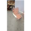 Image 3 : Set of Three Vintage Aluminum Folding Lawn Chairs with Orange and White Woven Webbing