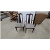 Image 1 : 2x Broyhill Brasilia Mid-Century Modern Walnut Dining Chairs with Gray Upholstered Seats, 1962-1969