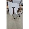 Image 4 : 2x Broyhill Brasilia Mid-Century Modern Walnut Dining Chairs with Gray Upholstered Seats, 1962-1969