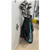 Image 2 : Spalding Golf Bag w/ Mizuno Silver Cup Irons (P, S, 6, 8, 5, 9), TaylorMade, & More