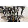 Image 8 : Spalding Golf Bag w/ Mizuno Silver Cup Irons (P, S, 6, 8, 5, 9), TaylorMade, & More