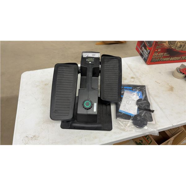 Cubii Under-Desk Elliptical Trainer w/ Digital Display, Resistance Dial, & Manuals