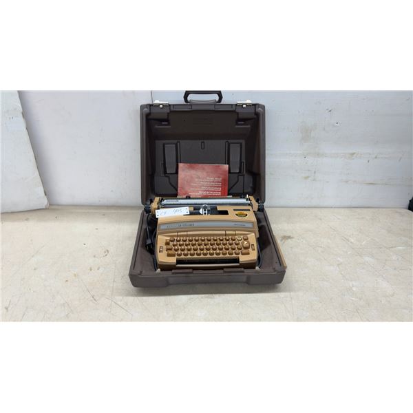 Smith-Corona Coronamatic Coronet Super 12 Electric Portable Typewriter, Case, & Owner's Manual
