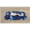 Image 5 : Good Luck Bathtub, Portable, Blue & White, w/Drain Spout & Frame, Collapsible, 53" x 26"