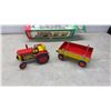 Image 3 : Kovap Wind-Up Tractor & Trailer (No Key) Kovap Crane, & Unbranded Chassis