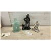 Image 1 : Cowboy Prospector Statuette, Glass Inukshuk, and Stone Inukshuk Figurine